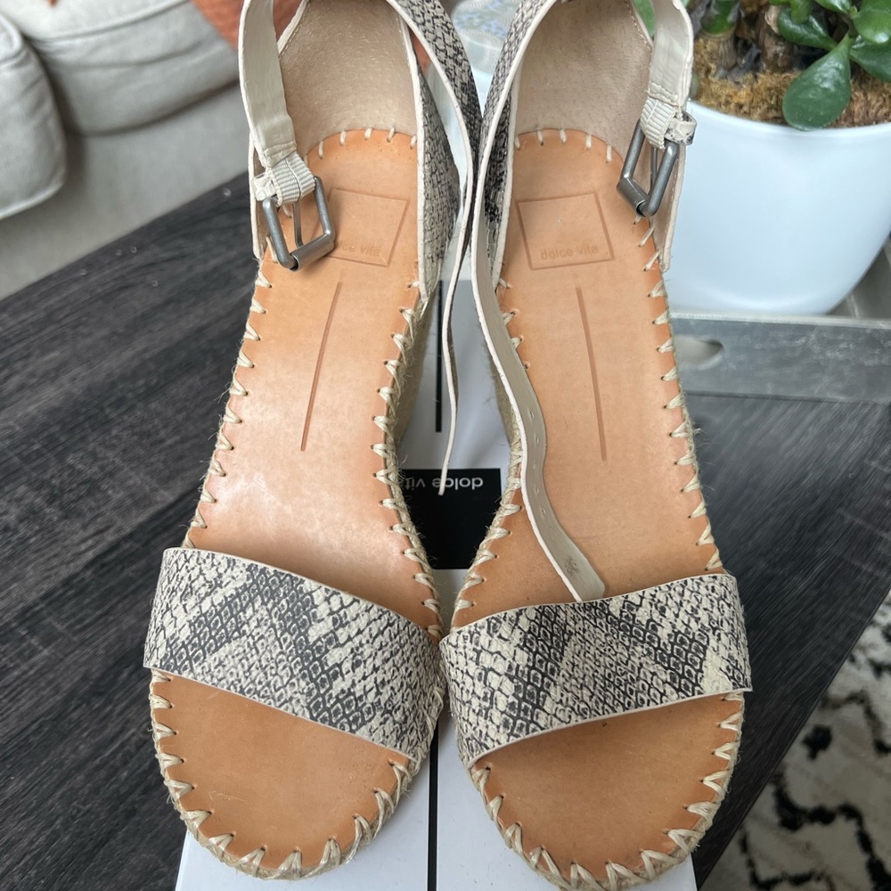 Dolce Vita Noor Snake Print Wedges